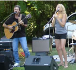Hourglass playing a private party, Niwot, CO - June 2009